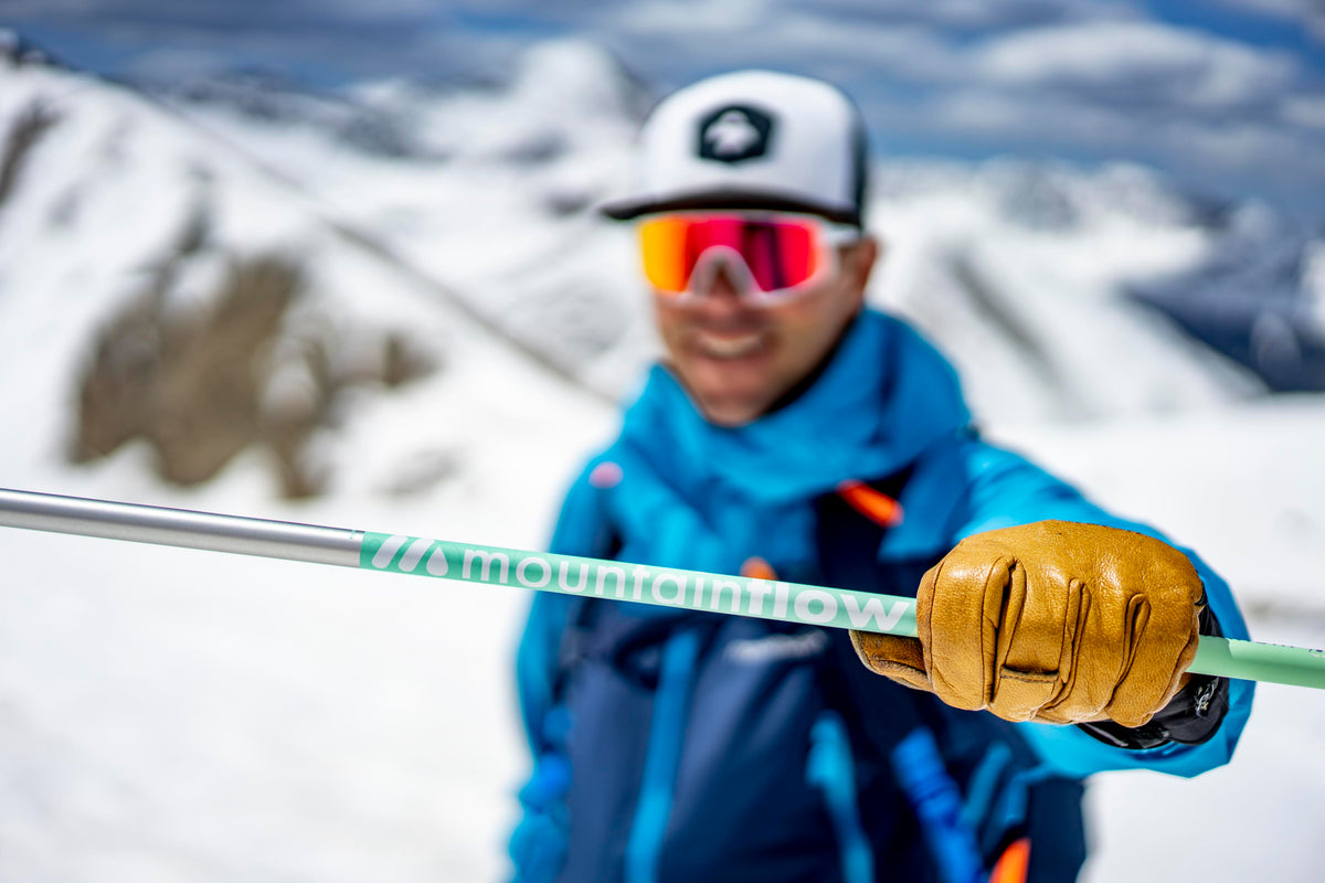RECYCLED ALUMINUM SKI POLES